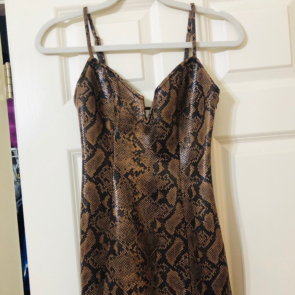 Snakeskin dress